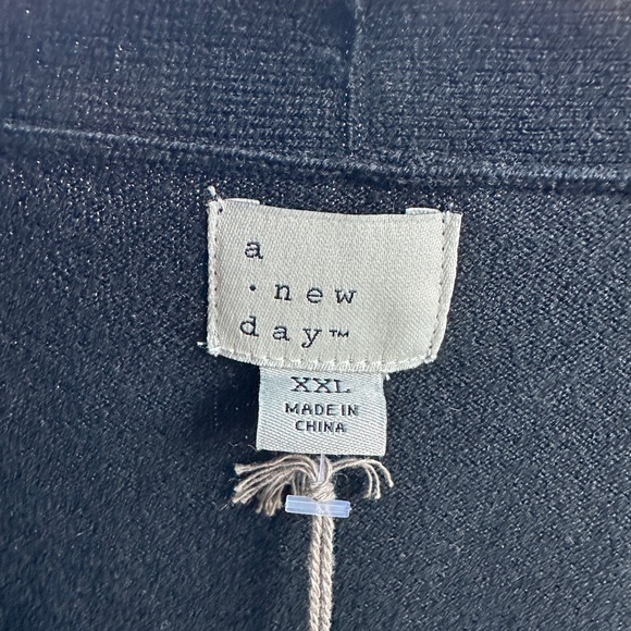 XXL A New Day - Women's Plus Size Black Button Down Cardigan - NWT - Picture 2 of 6